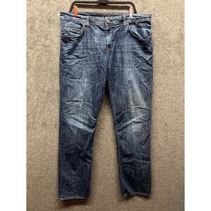 Mavi Matt Mens Jeans Size 38x36 Blue‎ Denim Distressed Relaxed Fit
